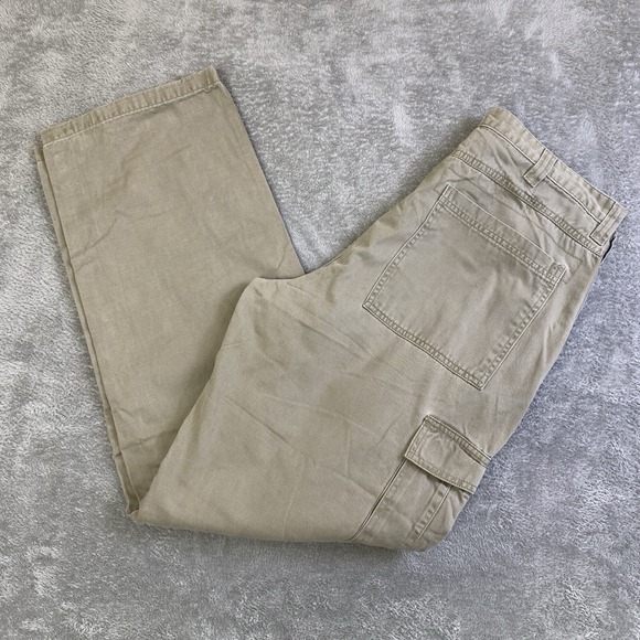 Wrangler Other - Wrangler Cargo Pants Men Beige Measures 35x32.5 No Sizing Baggy Grunge Workwear